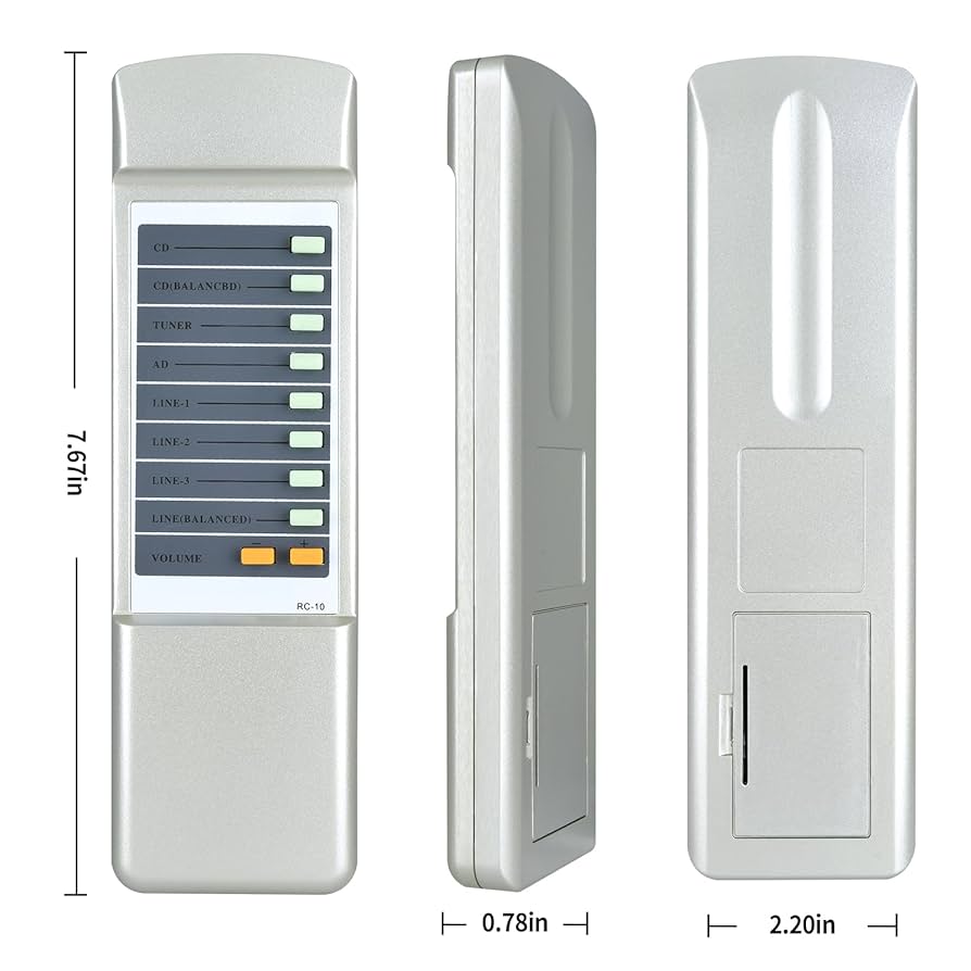 Amazon.com: RC-10 Replacement Remote Control Compatible for